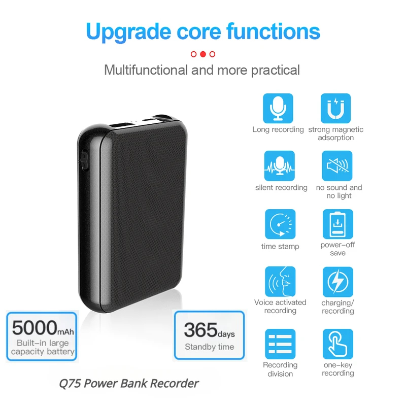 Voice Recorder Pen - Gravador de Voz Digital Mini Power