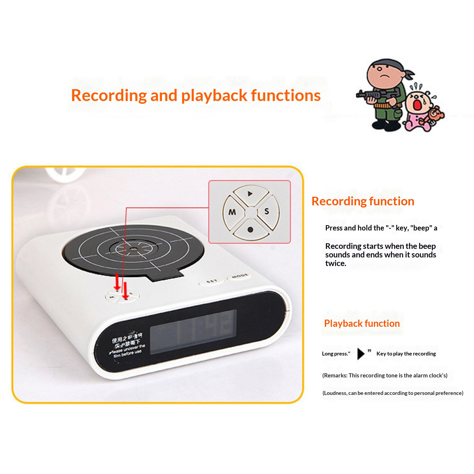 Electronics Gadgets To Gift - Relógio de Mesa Eletrônico Criativo com