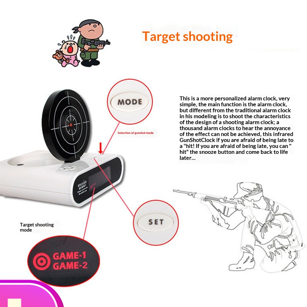 Electronics Gadgets To Gift - Relógio de Mesa Eletrônico Criativo com