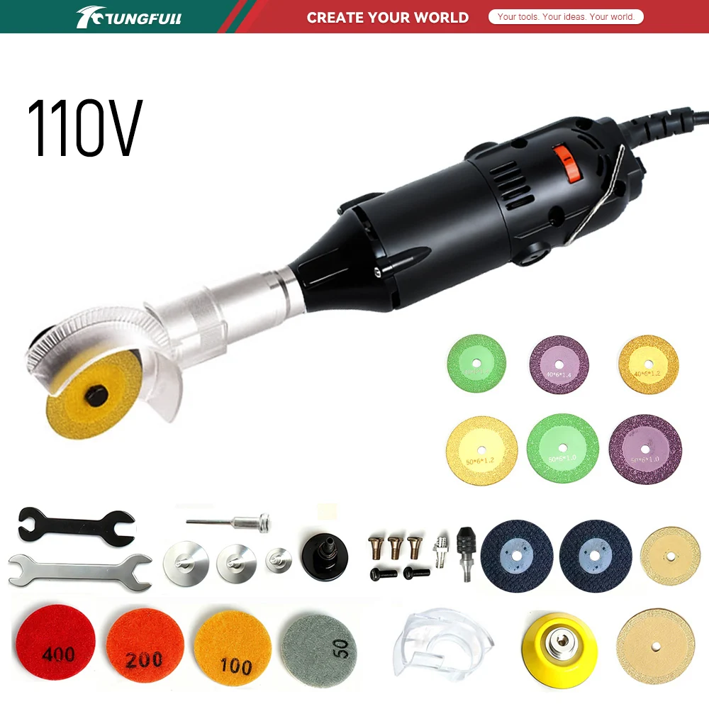 Electro Gadgets - Mini Esmerilhadeira Elétrica TUNGFULL 110V, Máquina