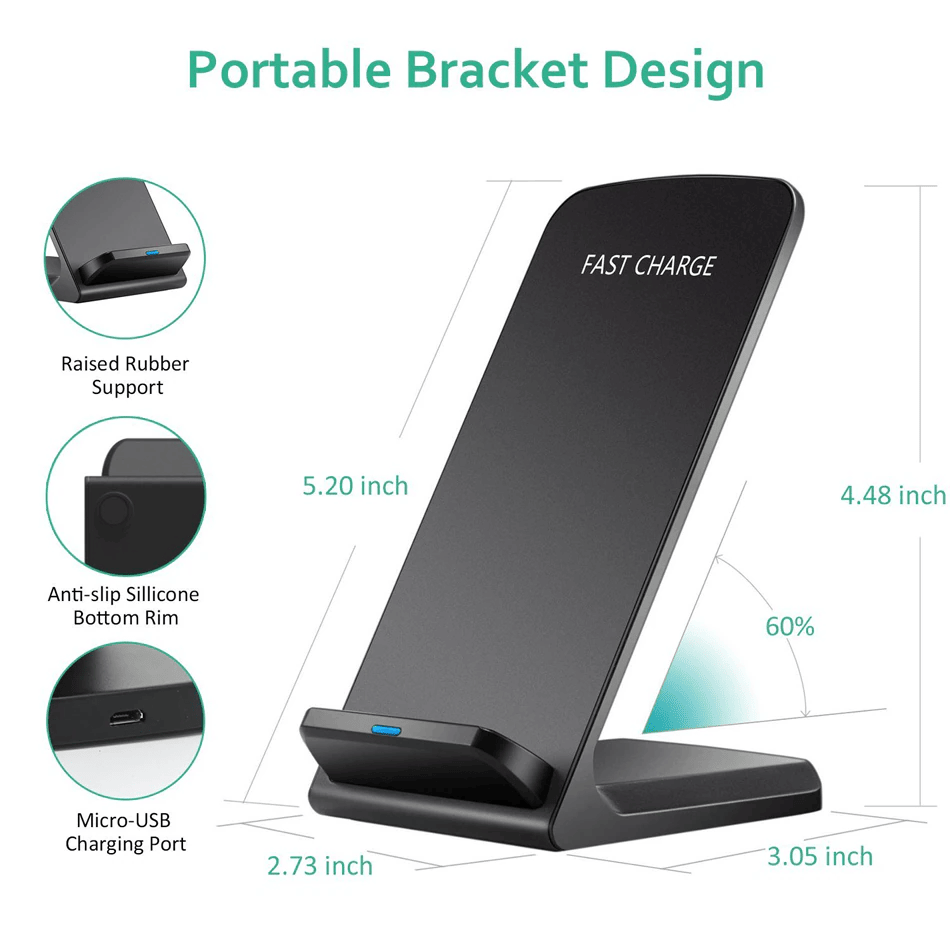 Carregador Rápido Sem Fio Qi,  - Wireless Phone Charger Pad avaliação e preço