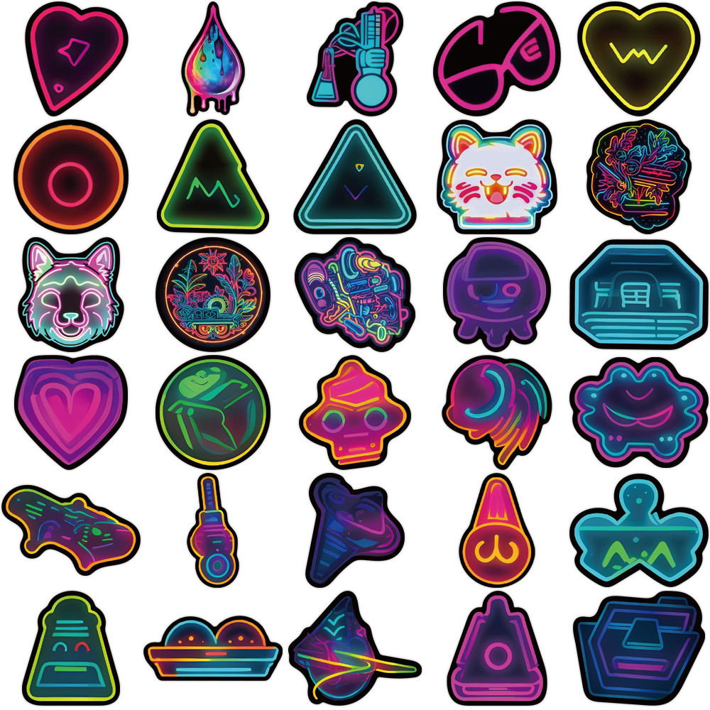 Adesivos estilo neon de 60 peç - Electronics Gadgets Store avaliação e preço