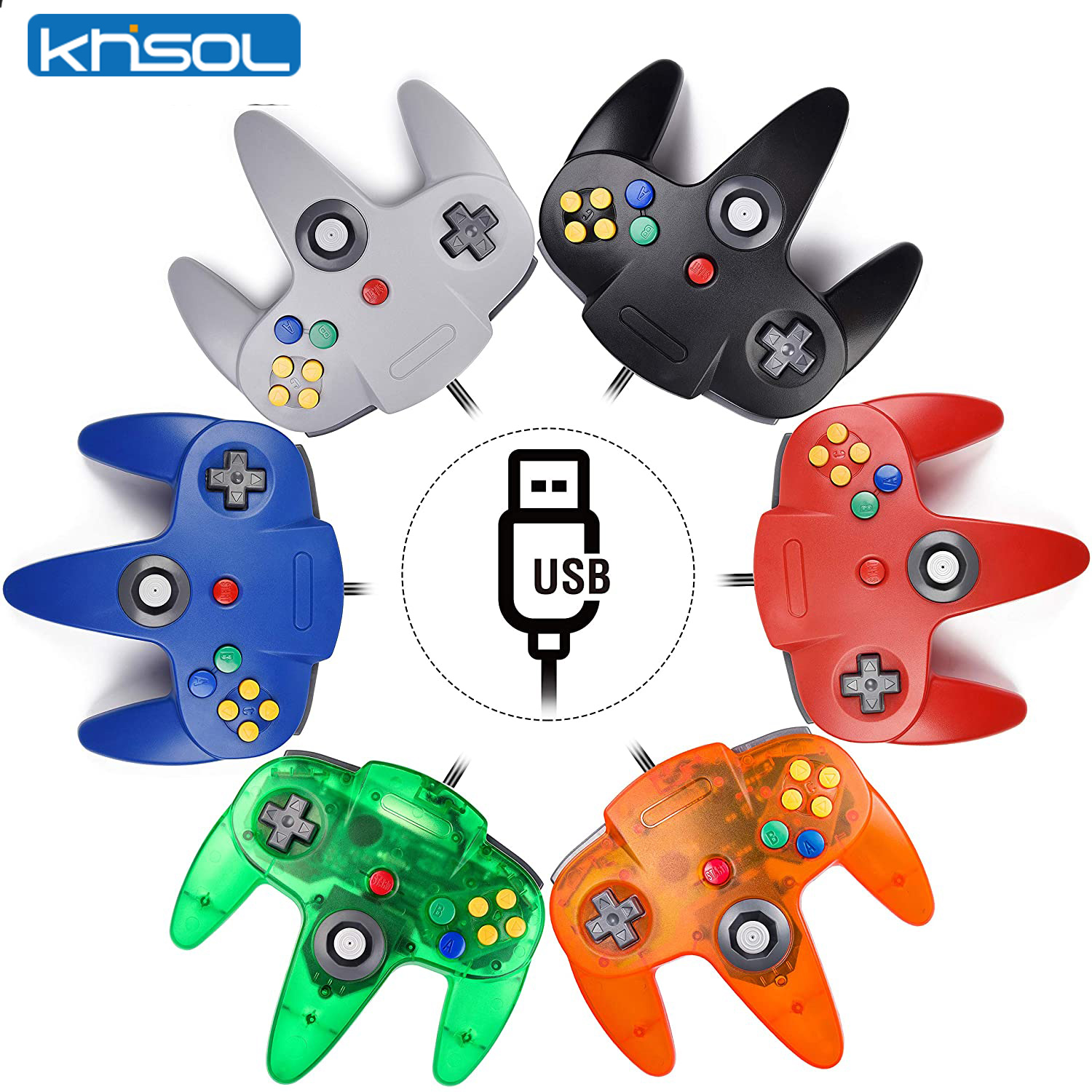 N64 controlador clássico usb c - Retro Game Controller Usb avaliação e preço
