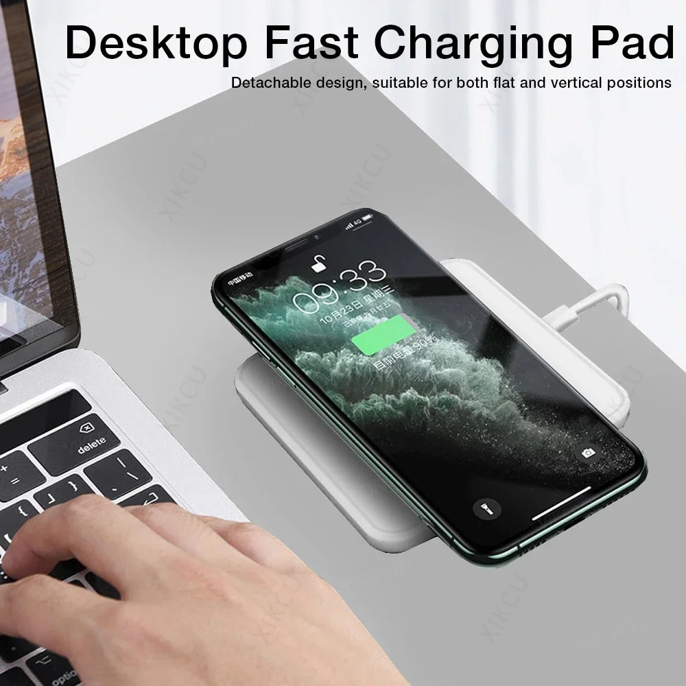 Desktop removível suporte do t - Wireless Phone Charger Pad avaliação e preço